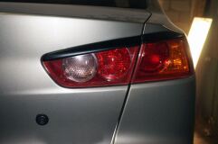 Реснички на фары для Mitsubishi Lancer X Задние