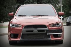 Тюнинг комплект накладок на передние фары и задние фонари для Mitsubishi Lancer 10 2007-2016