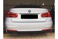 Диффузор заднего бампера для BMW 3-series (F30) черный матовый