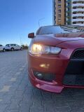 Накладка на передний бампер клыки Mitsubishi Lancer X 2007-2010