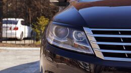 Реснички на фары для Volkswagen Passat CC 2012-2017 рестайлинг (ABS пластик)