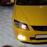 Реснички на фары для Mazda Familia BJ5W Рестайлинг