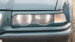 Накладки на фары (реснички низ) для BMW E36 (3 series) 1991-2001