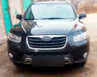 Накладки на фары (реснички) для Hyundai Santa Fe 2007-2012