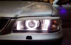 Реснички на фары для Nissan Sunny B15 1998-