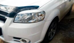 Реснички на фары для CHEVROLET AVEO 2005-2012 седан