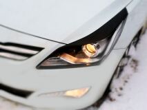 Реснички на фары для Hyundai Solaris 2014-2017 рестайлинг (ft) (ВБ,АО) A3-8