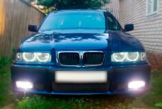 Накладки на фары (реснички верх) для BMW E36 (3 series) 1991-2001