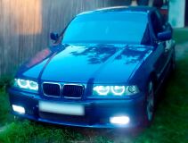 Накладки на фары (реснички верх) для BMW E36 (3 series) 1991-2001