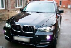 Реснички на фары для BMW X5 E70 2007 - 2013 ШИРОКИЕ