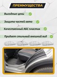 Накладки на внутренние части задних арок для Suzuki SX4 2009-2014
