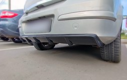 Диффузор на задний бампер для Opel Astra (H) 2004-2007