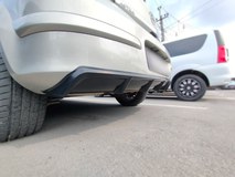 Диффузор на задний бампер для Opel Astra (H) 2004-2007