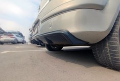 Диффузор на задний бампер для Opel Astra (H) 2004-2007