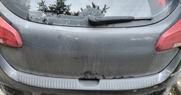 Накладка на задний бампер (со скотчем) для KIA Cee'd (хэтчбэк) 2015-2018 D4-2