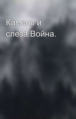 Камень и слеза.Война.