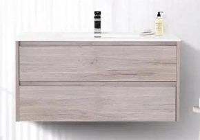Тумба под раковину BelBagno Kraft 100 подвесная, rovere galifax bianco 