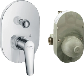 Смеситель Hansgrohe Logis 71408000 с внутренней частью, для ванны с душем 