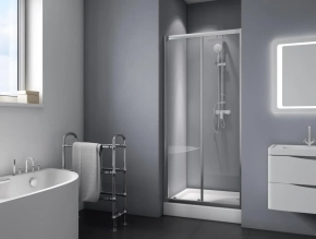 Душевая дверь в нишу BelBagno Due BF-1-100-C-Cr 