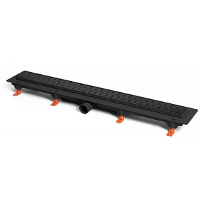 Душевой лоток Azario D50 Medium AZ-CH 850/50 MC с черной решеткой 85 см 
