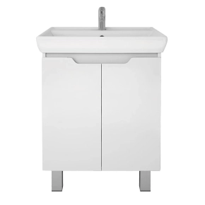 Тумба под раковину Dreja Q Plus (D) 60 белый глянец 