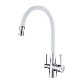Смеситель Lemark Comfort LM3075C-White для кухонной мойки 