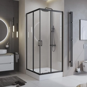 Душевой уголок BelBagno Uno-195 A-2-100-C-NERO 