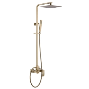 Душевая стойка Abber Wasserfall AF8616G золото матовое 