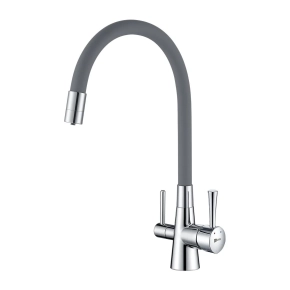 Смеситель Lemark Comfort LM3075C-Gray для кухонной мойки 