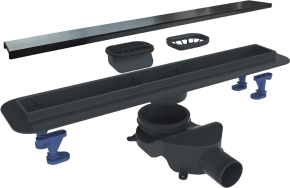 Душевой лоток BelBagno Luce BB-LD-LUCE-80-NERO с решеткой 80 см 