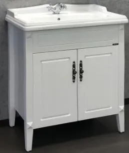 Тумба с раковиной Comforty Палермо 80 белый глянец