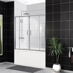 Шторка на ванну BelBagno Uno VF-2-170/145-C-Cr 