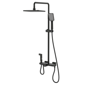 Душевая стойка Black&amp;White Universe U7016B черный матовый 