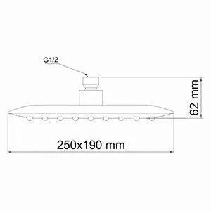 Габаритная схема Душевой комплект Wasserkraft Kammel A12831