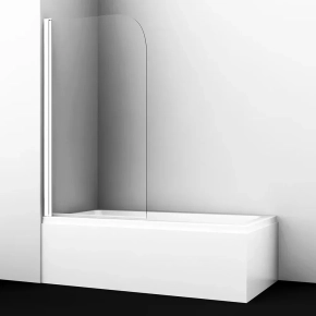 Шторка на ванну Wasserkraft Leine 35P01-80W 80х140 см 