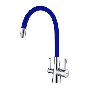 Смеситель Lemark Comfort LM3075C-Blue для кухонной мойки 