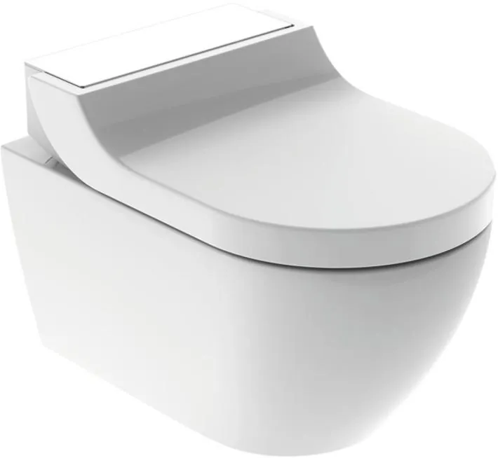 Унитаз подвесной Geberit AquaClean tuma comfort панель белое стекло