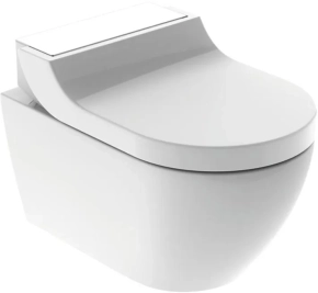Унитаз подвесной Geberit AquaClean tuma comfort панель белое стекло 