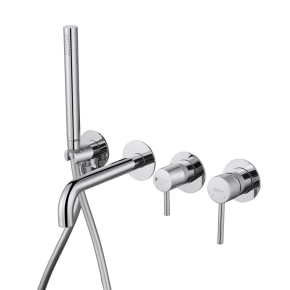 Смеситель Abber Wasser Kreis AF8130 для ванны с душем, хром 