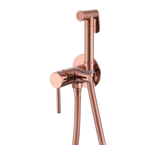 Гигиенический душ Abber Wasser Kreis AF8125RG со смесителем, розовое золото 