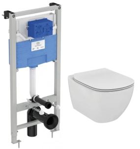 Комплект Ideal Standard Tesi T3868V1 (подвесной унитаз + инсталляция + сиденье) 