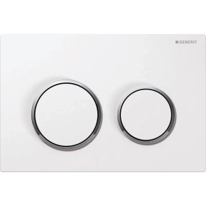 Кнопка смыва Geberit Omega 20 115.085.KJ.1 белая, хром 