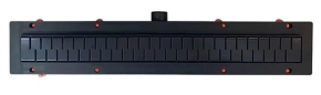 Душевой лоток Azario Medium AZCH550MC с черной решеткой 55 см 