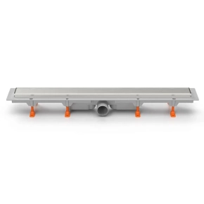 Душевой лоток Azario D50 Klasik AZ-CH 850/50 KN с решеткой 85 см, рамка нержавеющая сталь 