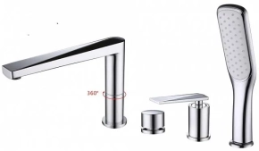 Смеситель Boheme Venturo 370 на борт ванны 