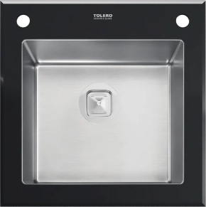 Мойка кухонная Tolero Ceramic Glass TG-500 черная 
