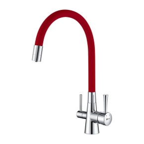 Смеситель Lemark Comfort LM3075C-Red для кухонной мойки 