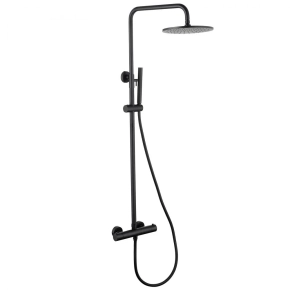 Душевая стойка Abber Wasser Kreis AF8160B черная матовая 