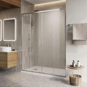 Душевая дверь в нишу BelBagno Luce BF-2-140-C-Cr 