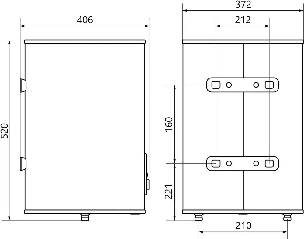 Габаритная схема Водонагреватель Electrolux EWH 30 Interio 3